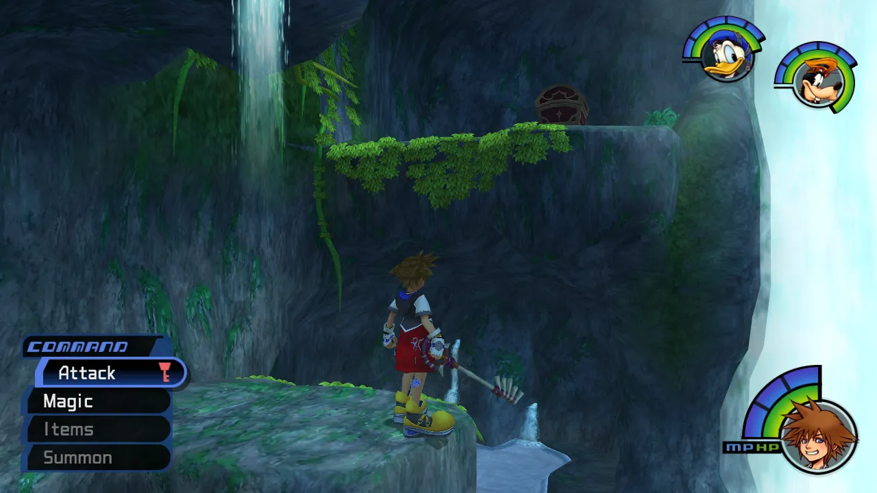 Deep Jungle Waterfall Cavern High Wall Chest
